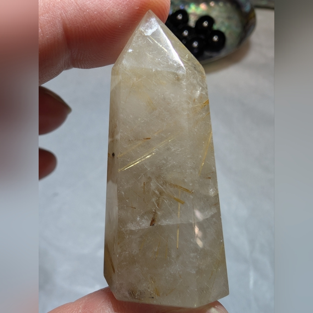 Rutilated Quartz Tower